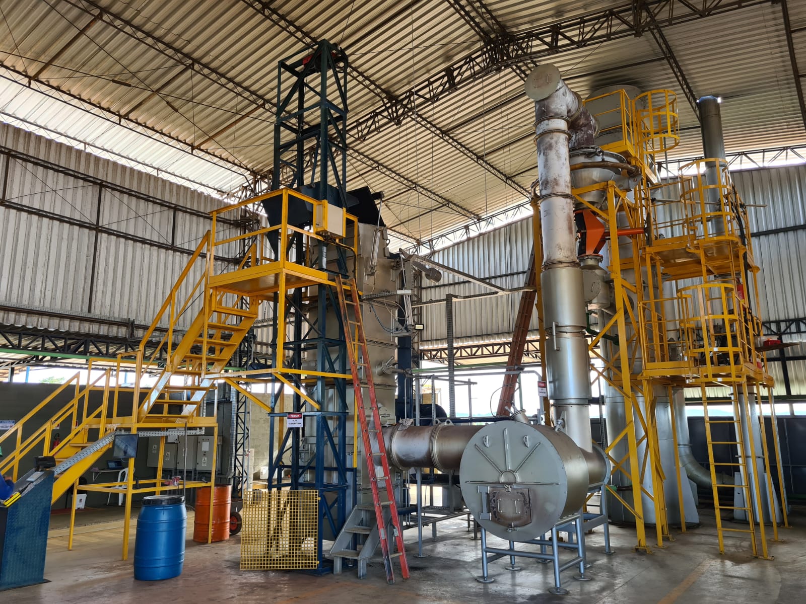 Estrutura de tratamento térmico da CINDERTECH em Parauapebas